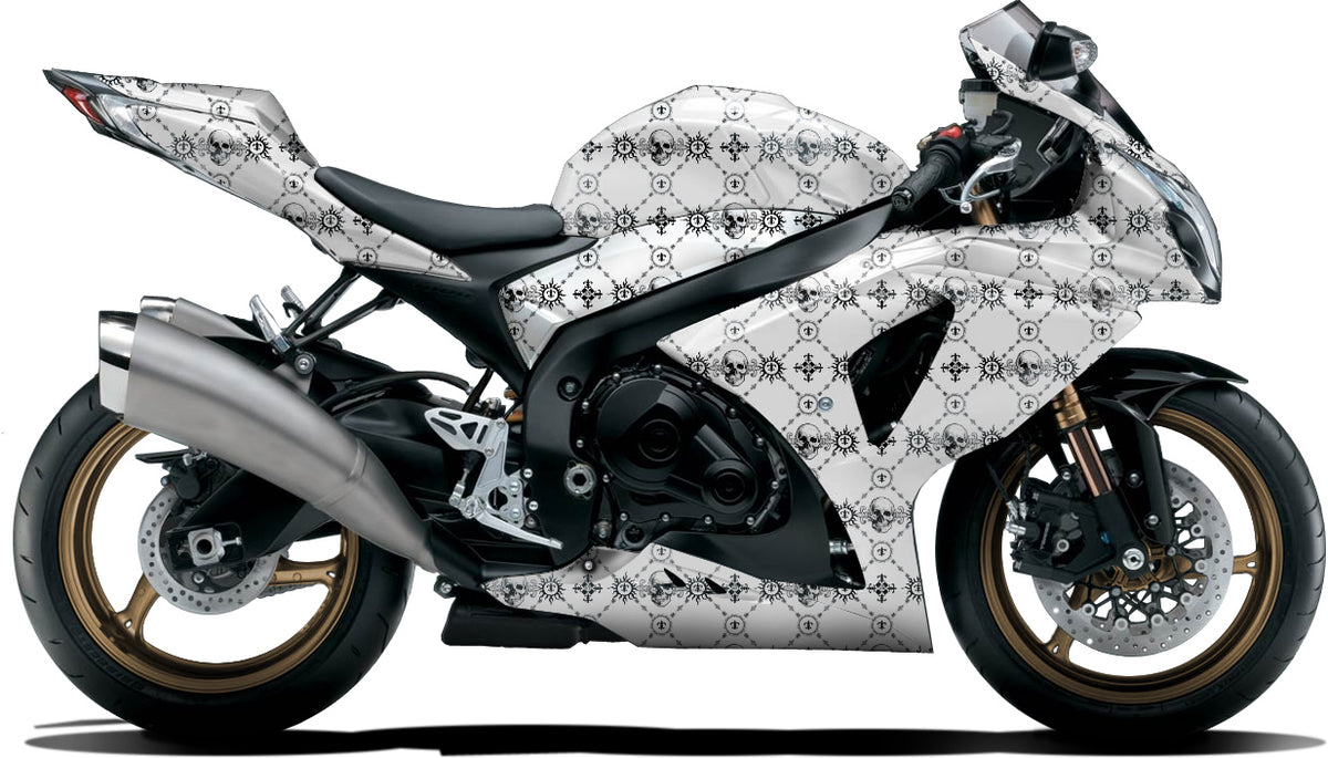 BIKESKINZ™ Motorcycle Vinyl Wrap Kit - Ancient Argyle Theme