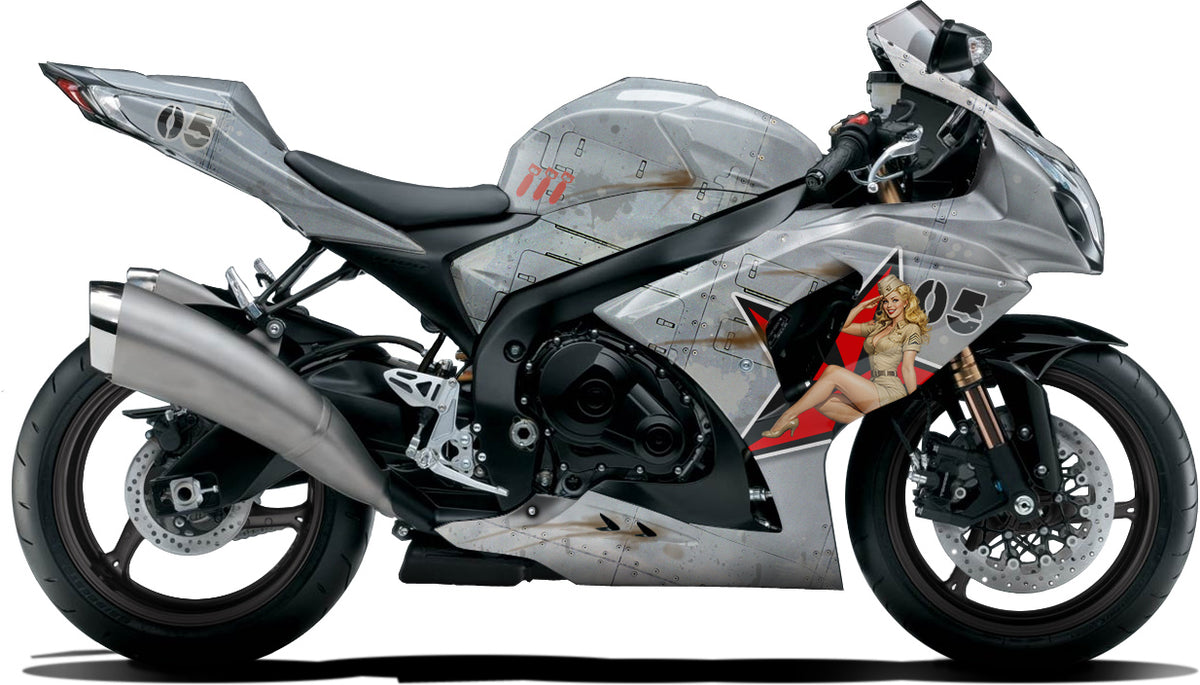 Full Motorcycle Vinyl Wrap Kit - 