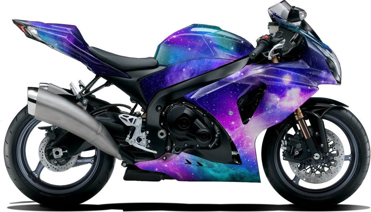 BIKESKINZ™ Motorcycle Vinyl Wrap Kit Outer Galaxy theme – Bikeskinz