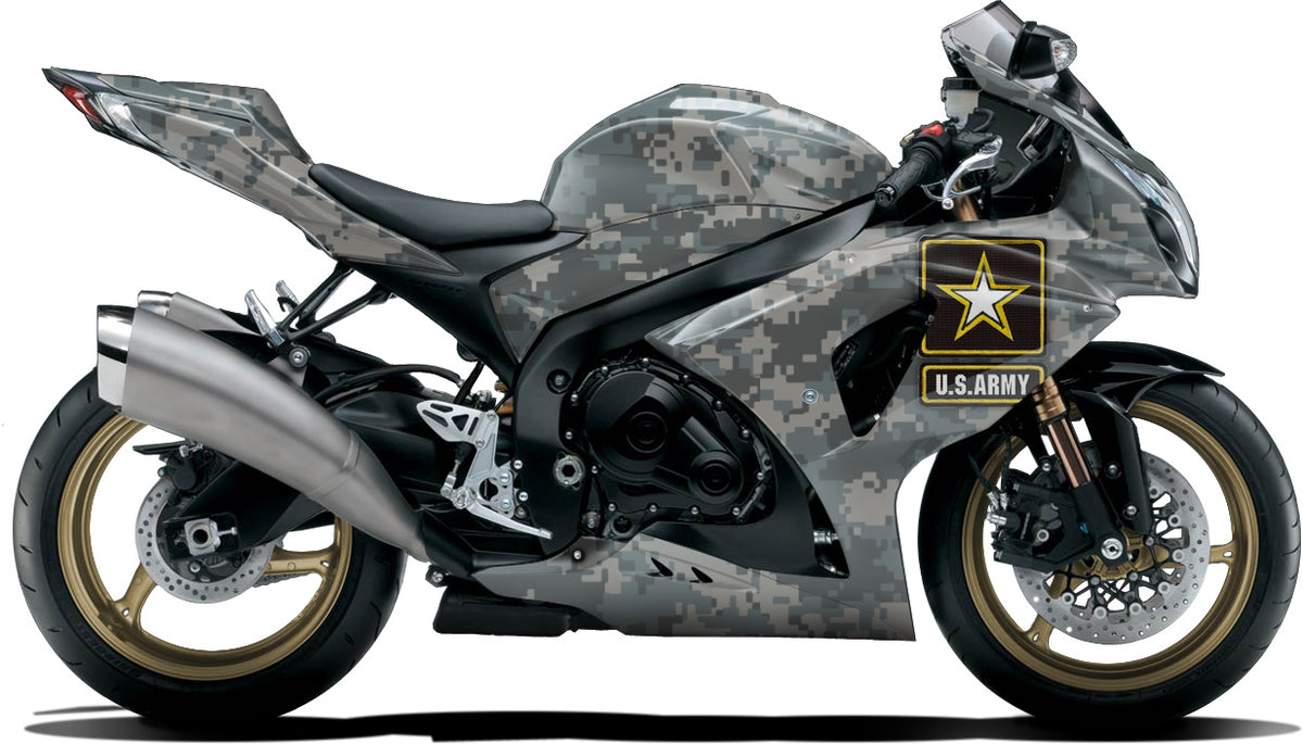 BIKESKINZ™ Motorcycle Vinyl Wrap Kit - Army of One Theme