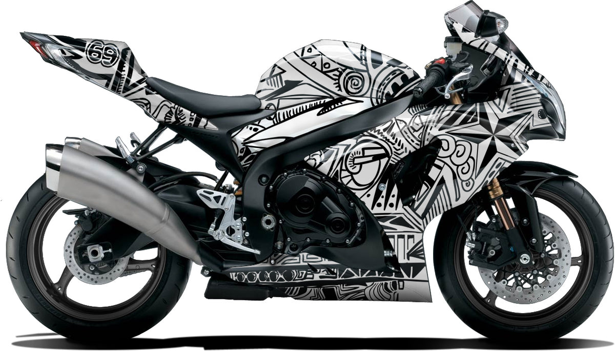 BIKESKINZ™ Motorcycle Vinyl Wrap Kit - Sharpee Lambo theme – Bikeskinz