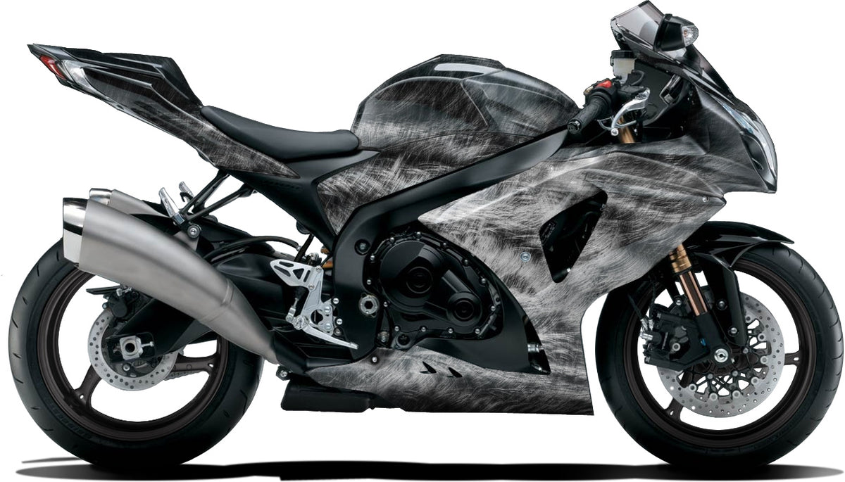 BIKESKINZ™ Motorcycle Vinyl Wrap Kit - STEEL FAB theme – Bikeskinz