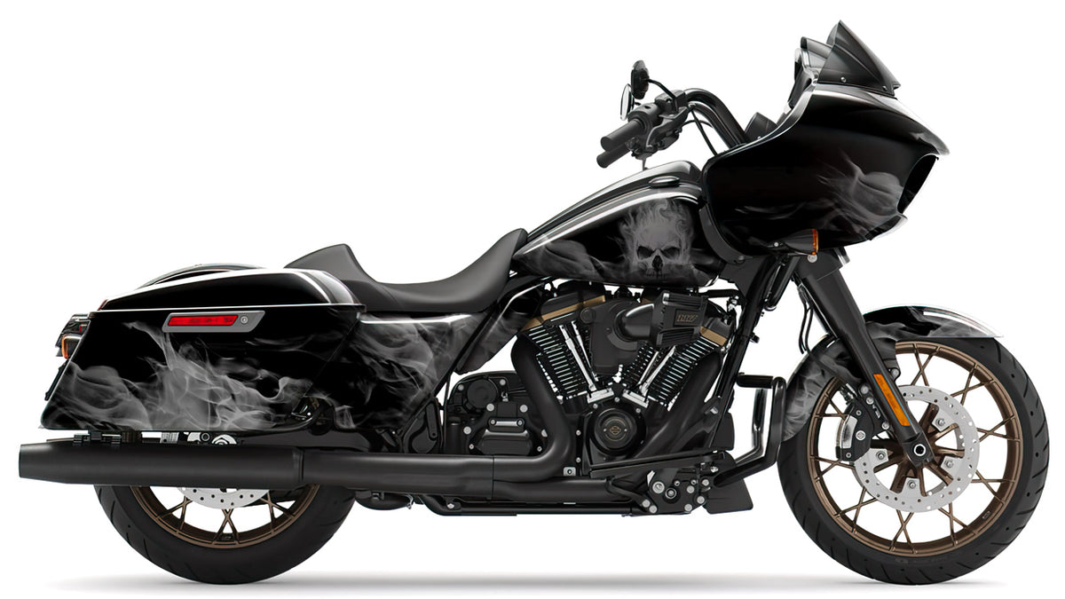 BIKESKINZ™ Motorcycle Vinyl Wrap Kit - Vaporlock Grey theme (for