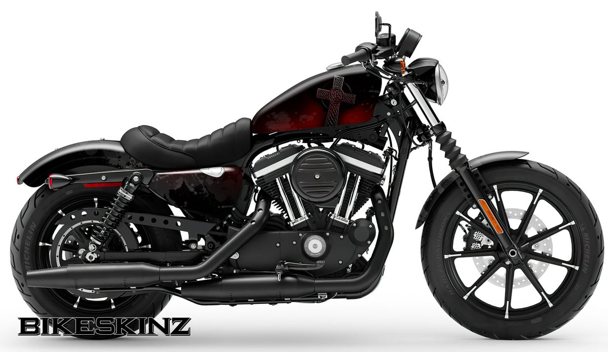 Holy Roller Motorcycle Vinyl Wrap (for Cruisers) BIKESKINZ