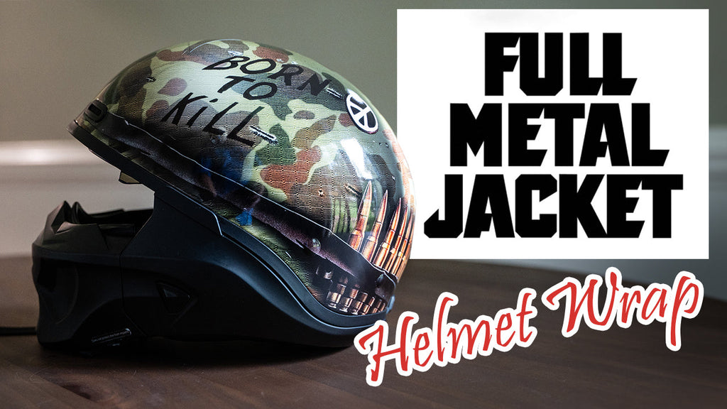 cloth wrapped motorcycle helmet BIKESKINZ Vinyl Wrap IMPORTANT INFORMATION BIKESKINZ Vinyl Helmet Wrap -