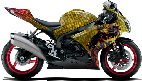 BIKESKINZ™ Motorcycle Vinyl Wrap Kit - Chiao Dragon (Fire) Theme