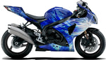 Fantasy (blue) Motorcycle Vinyl Wrap