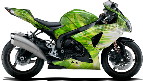 BIKESKINZ™ Motorcycle Vinyl Wrap Kit - Fantasy (green) Theme