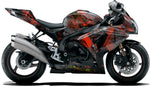 BIKESKINZ™ Motorcycle Vinyl Wrap Kit - IWO JIMA (Grey & Red) theme