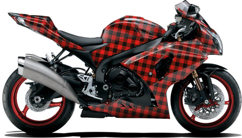 BIKESKINZ™ Motorcycle Vinyl Wrap Kit - Lumber Jack theme