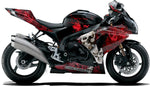 BIKESKINZ™ Motorcycle Vinyl Wrap Kit - Massacre II (Black) theme