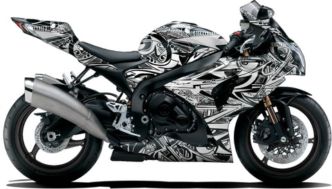 BIKESKINZ™ Motorcycle Vinyl Wrap Kit - Sharpee Lambo II theme