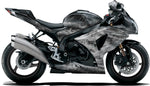 BIKESKINZ™ Motorcycle Vinyl Wrap Kit - STEEL FAB theme