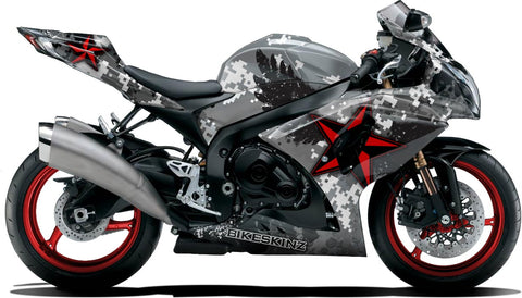 BIKESKINZ™ Motorcycle Vinyl Wrap Kit - Urban Warrior theme