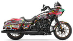 BIKESKINZ™ Motorcycle Vinyl Wrap Kit - Sticker Bomb theme (for Cruisers)