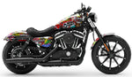 BIKESKINZ™ Motorcycle Vinyl Wrap Kit - Sticker Bomb theme (for Cruisers)