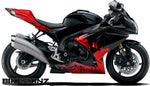 China Doll (Red) Motorcycle Vinyl Wrap
