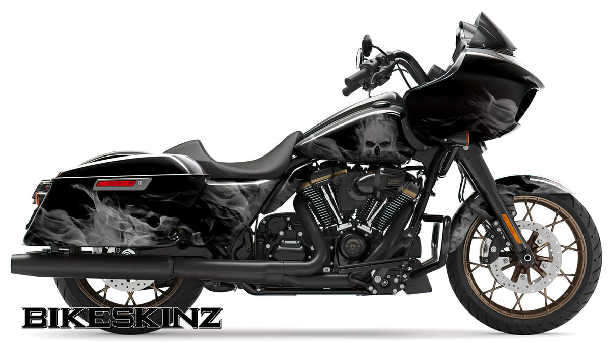 Vaporlock Grey Motorcycle Vinyl Wrap (for Cruisers) – BIKESKINZ